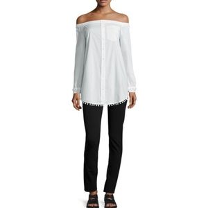 Derek Lam 10 Crosby Off-the-Shoulder Shirtdress 4